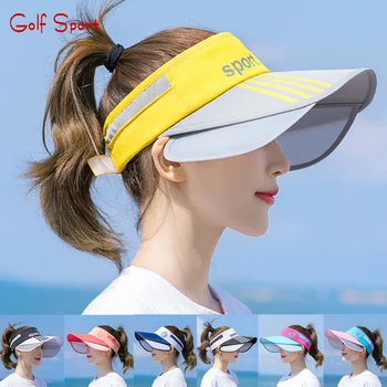 Šešir za golf Ženska Солнцезащитная sportski UV-zaštita od sunca na otvorenom, pokriva lice, Biciklistička šešir