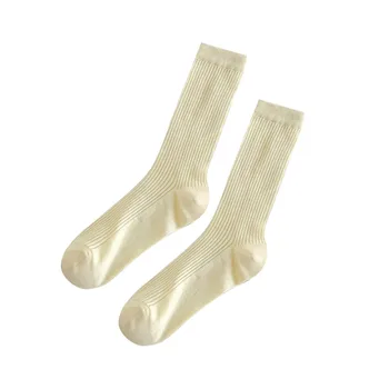 Ženske tanke pamučne čarape u vertikalnu traku, Božićne čarape i