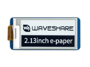 Дисплейный modul Waveshare E-Ink sa e-papirom 2,13 inča za Malina Pi Pico, 250*122, Crno/bijelo, SPI, Učinak papira, niska potrošnja energije