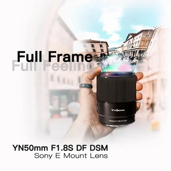 Полнокадровый objektiv kamere YONGNUO YN50mm F1.8S DF DSM za Sony E-Mount A6300 A6400 A6500 NEX7 APS-C za automatsko fokusiranje AF/MF